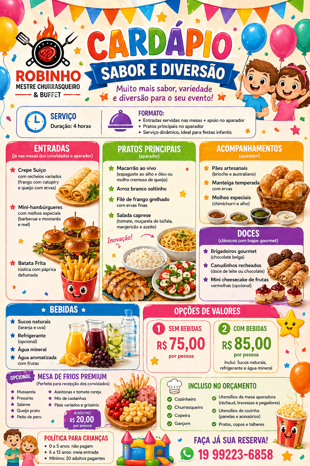 Infantil — Sabor e Diversão